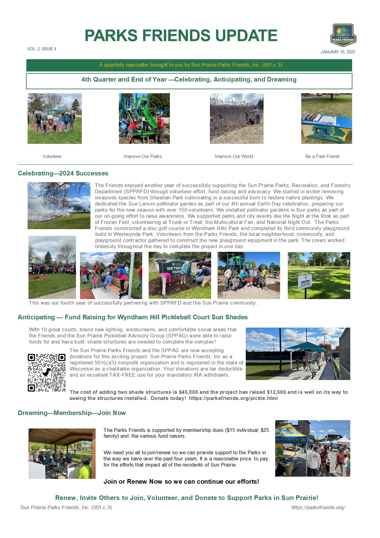 2024 Fourth Quarter Newsletter Pg 1